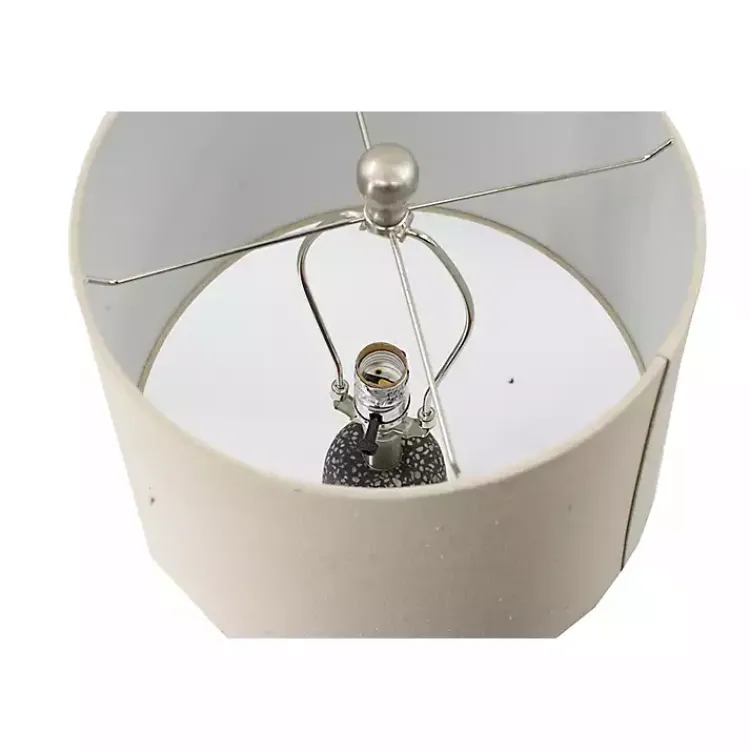 Kirklands Home Gray Speckled Stone Table Lamp Tan Discount