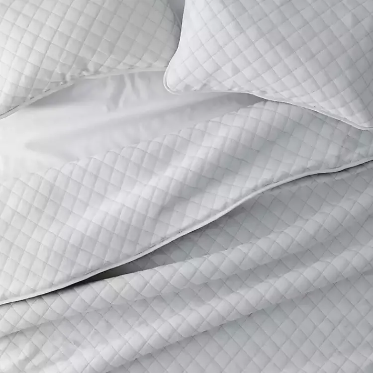 Kirklands Home Stitched Diamond 3-pc. Queen Quilt Set Gray Online