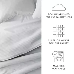 Kirklands Home Stitched Stripes 3-pc. Queen Quilt Set Gray Hot