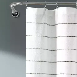 Kirklands Home Stripe Ombre Shower Curtain Gray