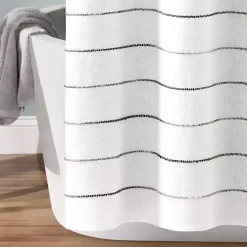 Kirklands Home Stripe Ombre Shower Curtain Gray