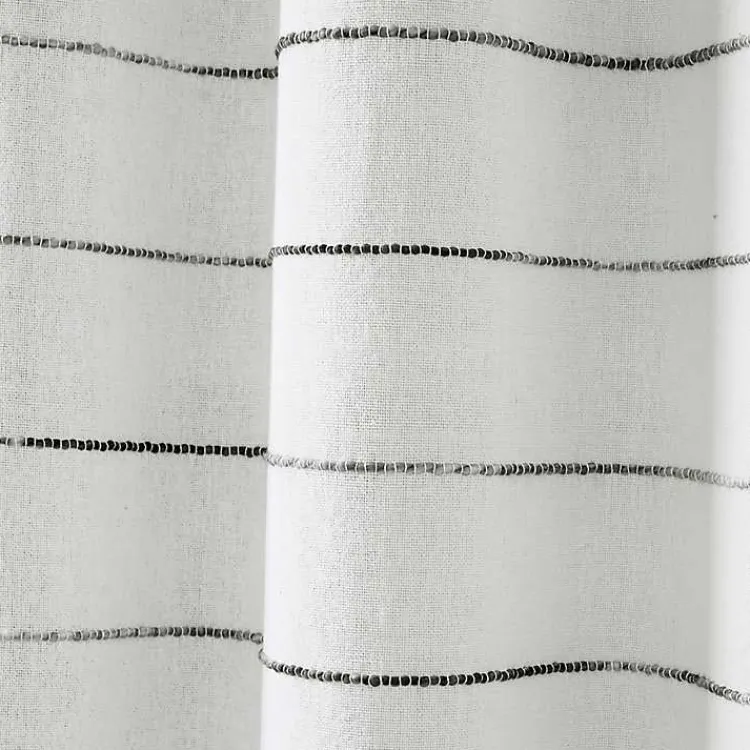 Kirklands Home Stripe Ombre Shower Curtain Gray