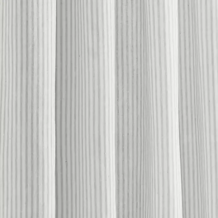 Kirklands Home Gray Stripe Ruffled Curtain Panel Set, 84 in.