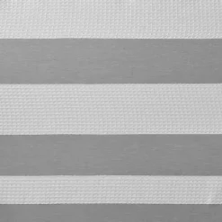 Kirklands Home Stripe Waffle Weave Shower Curtain Gray Sale