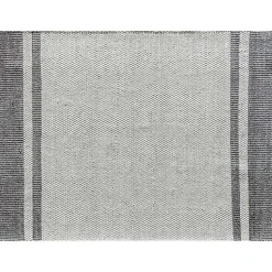 Kirklands Home Gray Striped Border Area Rug Sale