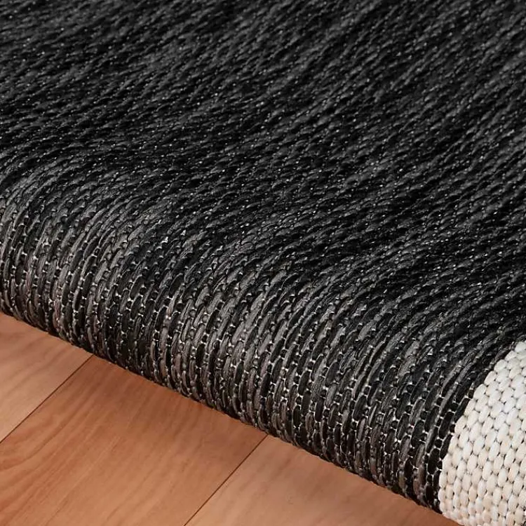 Kirklands Home Gray Striped Border Outdoor Area Rug, 7x9 Hot