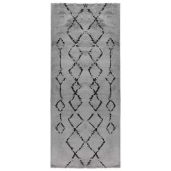 Kirklands Home Striped Diamond Runner Gray