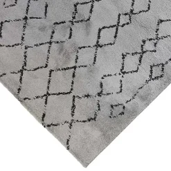 Kirklands Home Striped Diamond Runner Gray
