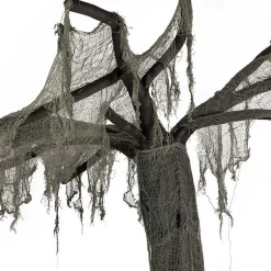 Halloween>Kirklands Home Gray Tattered Spooky Tree Halloween Décor, 7.5 ft.