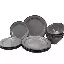 Kirklands Home Terracotta 12-pc. Dinnerware Set Gray
