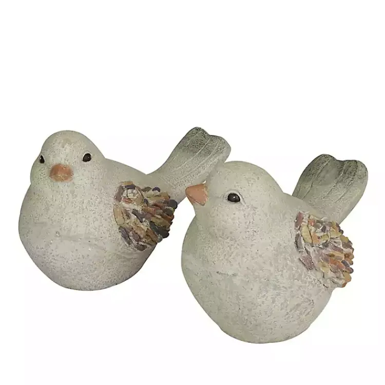 Kirklands Home Textured Bird Statues, Set of 2 Gray Outlet