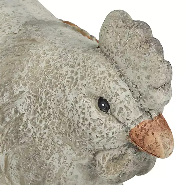Kirklands Home Textured Chicken Statue Gray Hot