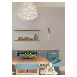 Kirklands Home Textured Faux Fabric Peel & Stick Wallpaper Gray Outlet