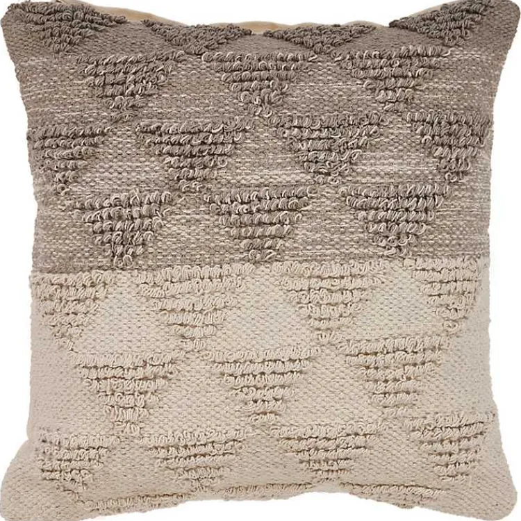 Pillows>Kirklands Home Gray Textured Gradient Pillow