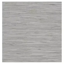 Kirklands Home Textured Grassweave Peel & Stick Wallpaper Gray New