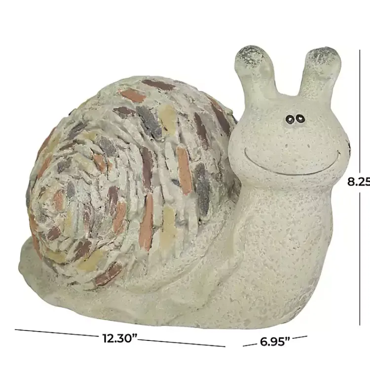 Kirklands Home Textured Snail Statue Gray Hot