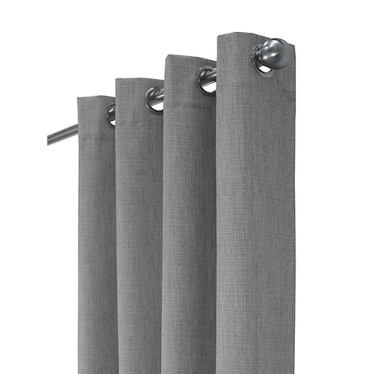 Kirklands Home Thatched Blackout Curtain Panel, 63 in. Gray Outlet