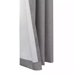 Kirklands Home Thatched Blackout Curtain Panel, 63 in. Gray Outlet