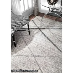 Kirklands Home Gray Thigpen Diamond Area Rug, 8x10 Best