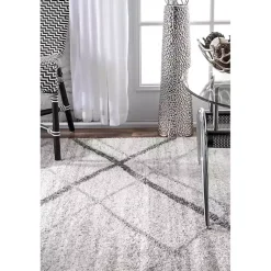 Kirklands Home Gray Thigpen Diamond Area Rug, 8x10 Best