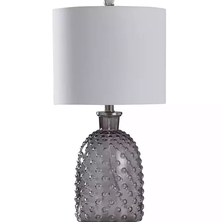 Kirklands Home Tinted Glass Jar Table Lamp Gray Best
