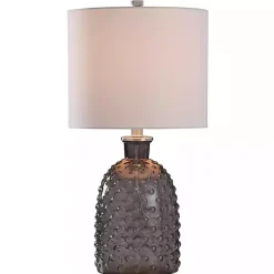 Kirklands Home Tinted Glass Jar Table Lamp Gray Best