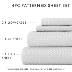 Kirklands Home Tiny Hearts 3-pc. Twin Sheet Set Gray Online