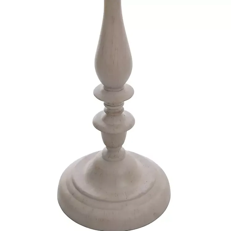Kirklands Home Gray Traditional Spindle Floor Lamp White Discount