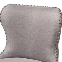 Kirklands Home Tufted Back Swivel Counter Stools, Set of 2 Gray Outlet