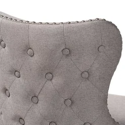 Kirklands Home Tufted Back Swivel Counter Stools, Set of 2 Gray Outlet