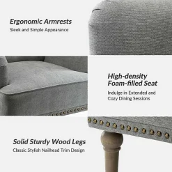 Kirklands Home Tufted Britt Accent Chair Gray Discount