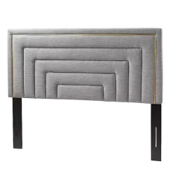 Kirklands Home Tufted Upholstered Adjustable Queen Headboard Gray Hot