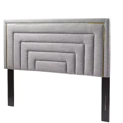 Kirklands Home Tufted Upholstered Adjustable Queen Headboard Gray Hot