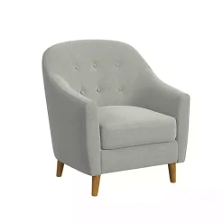Kirklands Home Tufted Woven Accent Chair Gray Hot
