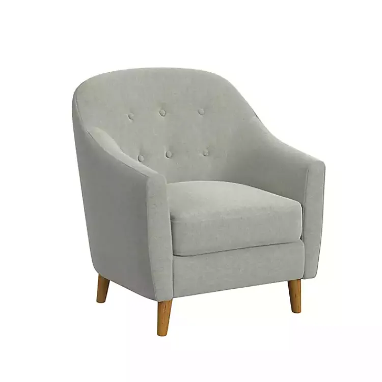 Kirklands Home Tufted Woven Accent Chair Gray Hot