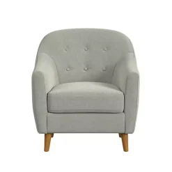 Kirklands Home Tufted Woven Accent Chair Gray Hot