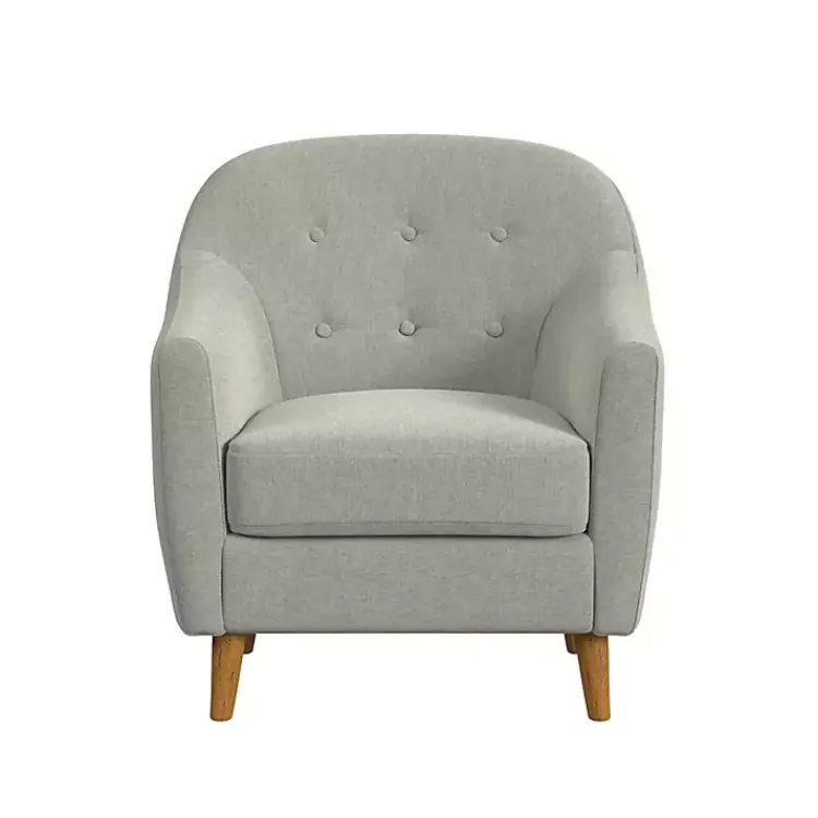 Kirklands Home Tufted Woven Accent Chair Gray Hot