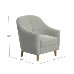 Kirklands Home Tufted Woven Accent Chair Gray Hot