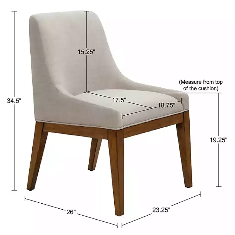 Kirklands Home Upholstered Armless Dining Chairs, Set of 2 Gray Online