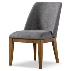 Kirklands Home Upholstered Cassie Dining Chairs, Set of 2 Gray New