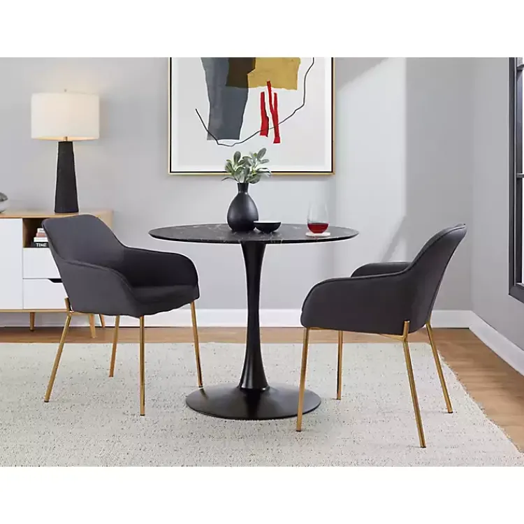 Kirklands Home Upholstered Daniella Dining Chairs, Set of 2 Gray Best