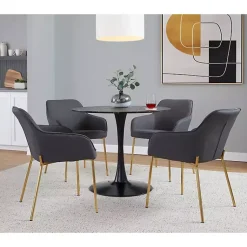 Kirklands Home Upholstered Daniella Dining Chairs, Set of 2 Gray Best