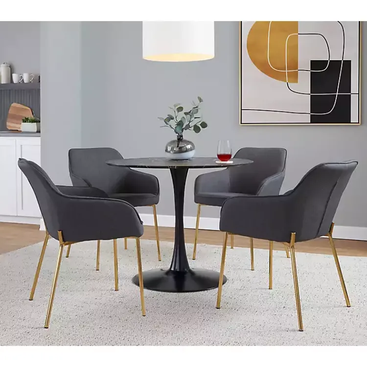 Kirklands Home Upholstered Daniella Dining Chairs, Set of 2 Gray Best