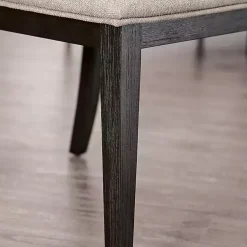 Kirklands Home Upholstered Erin Dining Chairs, Set of 2 Gray New