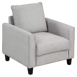 Kirklands Home Upholstered Jorden Accent Chair Gray