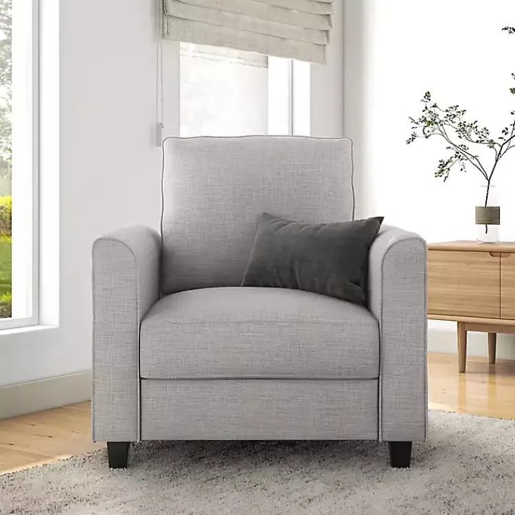 Kirklands Home Upholstered Jorden Accent Chair Gray