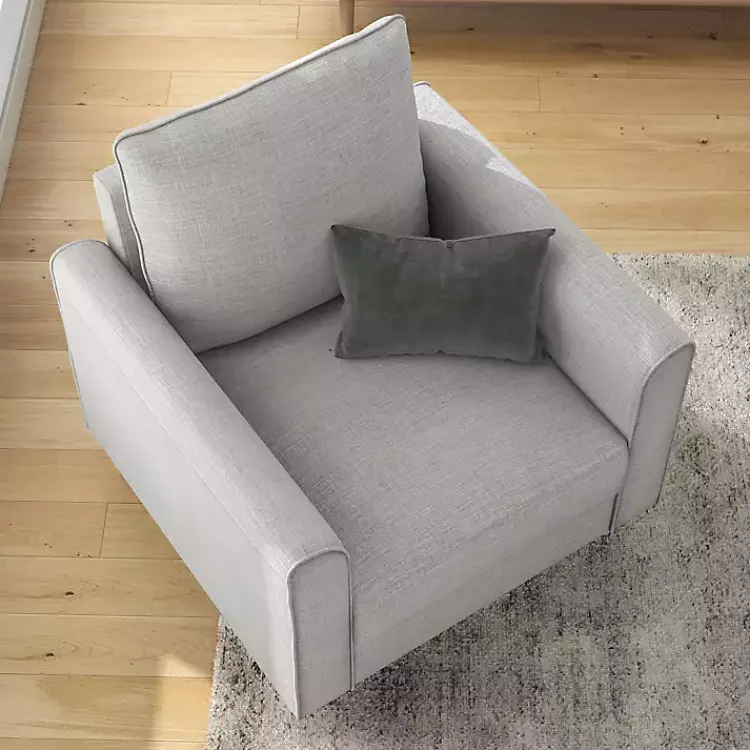 Kirklands Home Upholstered Jorden Accent Chair Gray