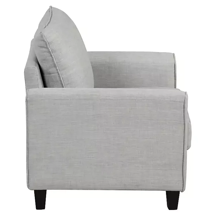 Kirklands Home Upholstered Jorden Accent Chair Gray