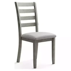 Kirklands Home Upholstered Lucas Dining Chairs, Set of 2 Gray Hot