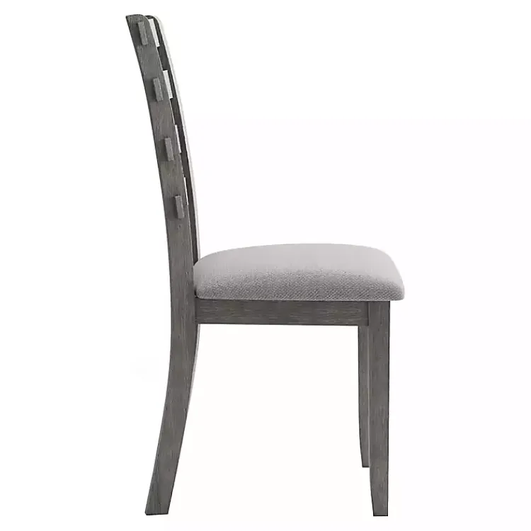 Kirklands Home Upholstered Lucas Dining Chairs, Set of 2 Gray Hot